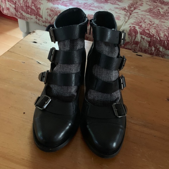 Topshop Leather 4 Strap Boots 36 - Picture 2 of 11